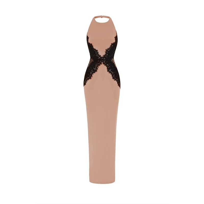 VESTIDO MAXI ELARA CON ENCAJE