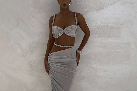 CONJUNTO MAXI IBIZA HALTER en color Verde — Noembre