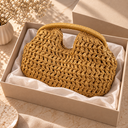 BOLSO CAPRI DE PAJA en color Amarillo — Noembre