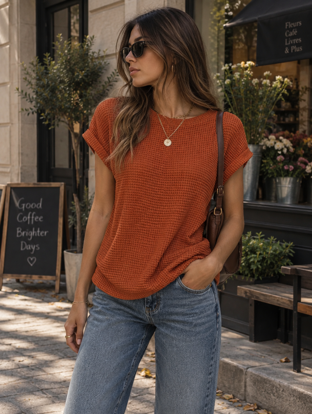 CAMISETA OLIVIA ESENCIAL en color Negro — Noembre