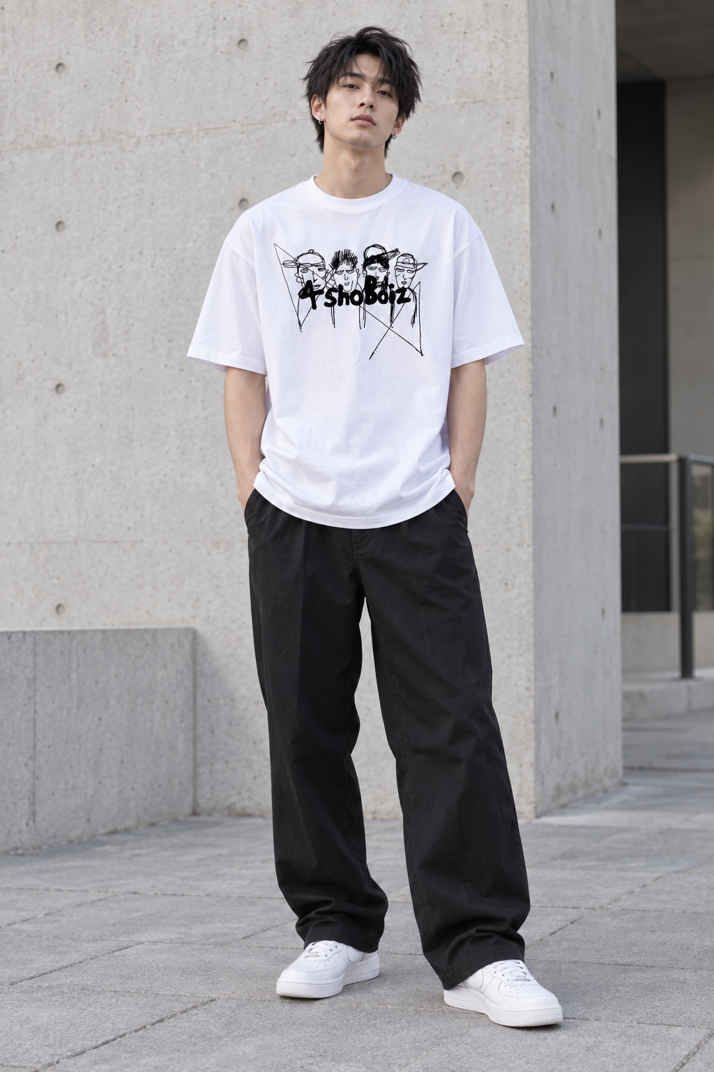 Dimension – Camiseta 3D Streetwear en color Blanco — Noembre