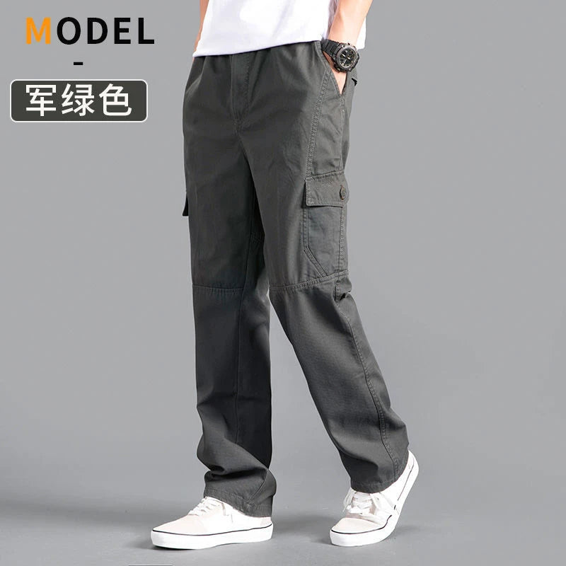 Urban Cargo – Pantalón Loose Fit en color 1 Verde militar — Noembre