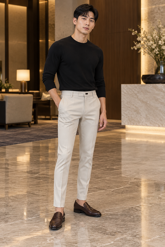 PANTALÓN DE TRAJE HUGO en color Beige — Noembre