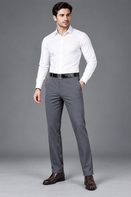 PANTALÓN DE VESTIR MILO en color khaki — Noembre
