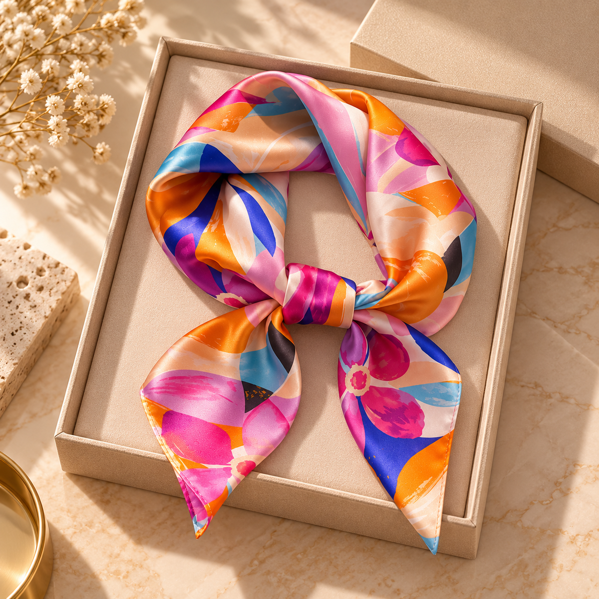 PAÑUELO ESTAMPADO SIENNA — vista 1 — Noembre