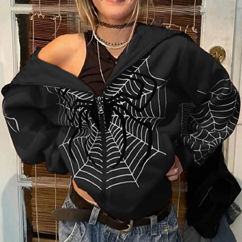 SUDADERA KIRA Y2K ANIMAL PRINT