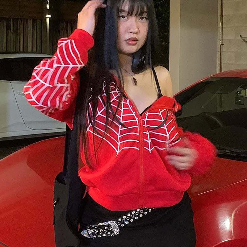 SUDADERA KIRA Y2K ANIMAL PRINT