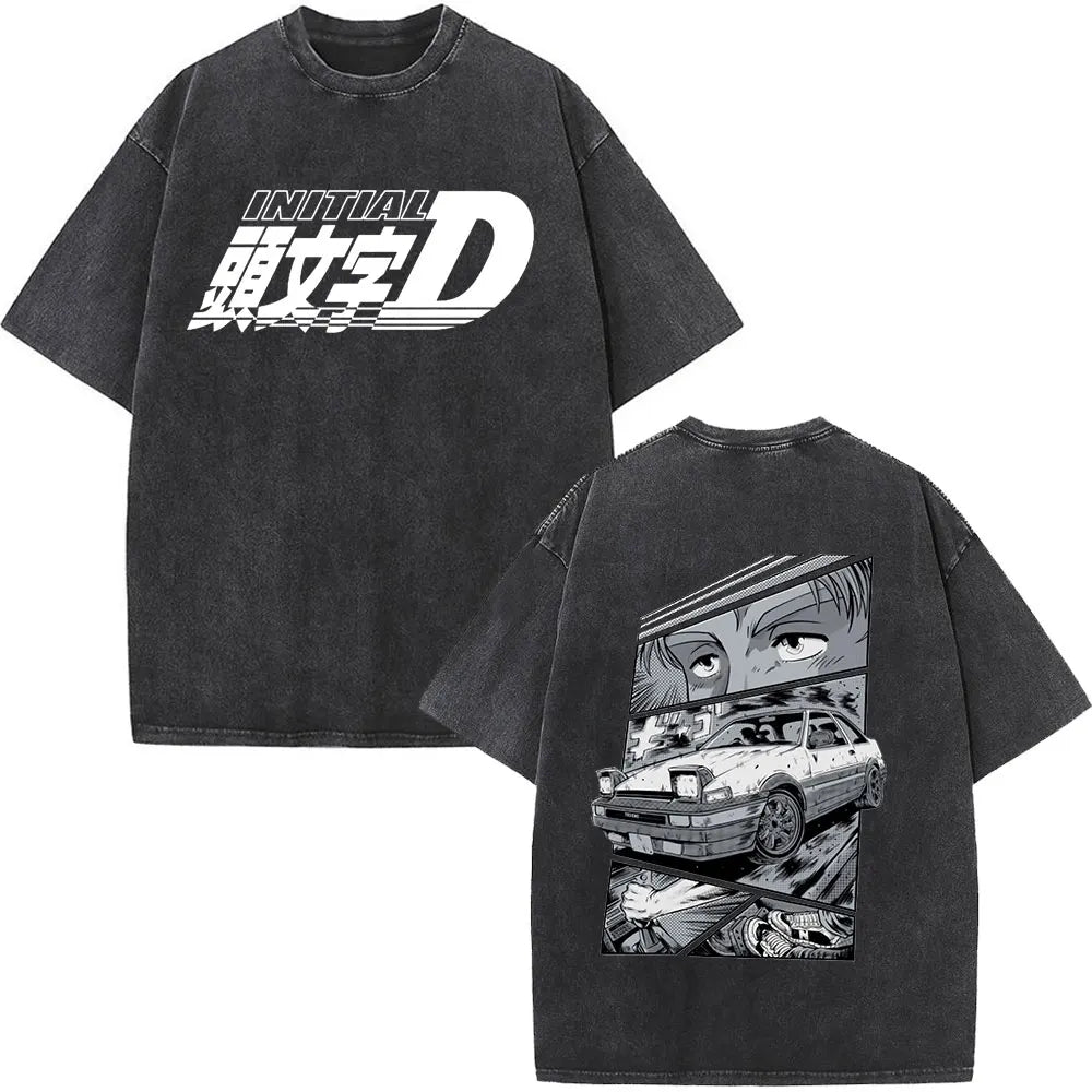 Retro Graphic – Camiseta Vintage Oversize en color Q05893-Negro — Noembre