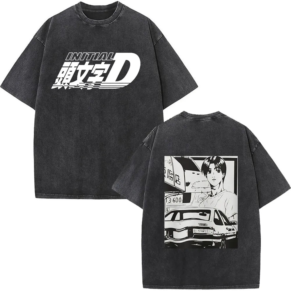 Retro Graphic – Camiseta Vintage Oversize en color Q05163-Negro — Noembre