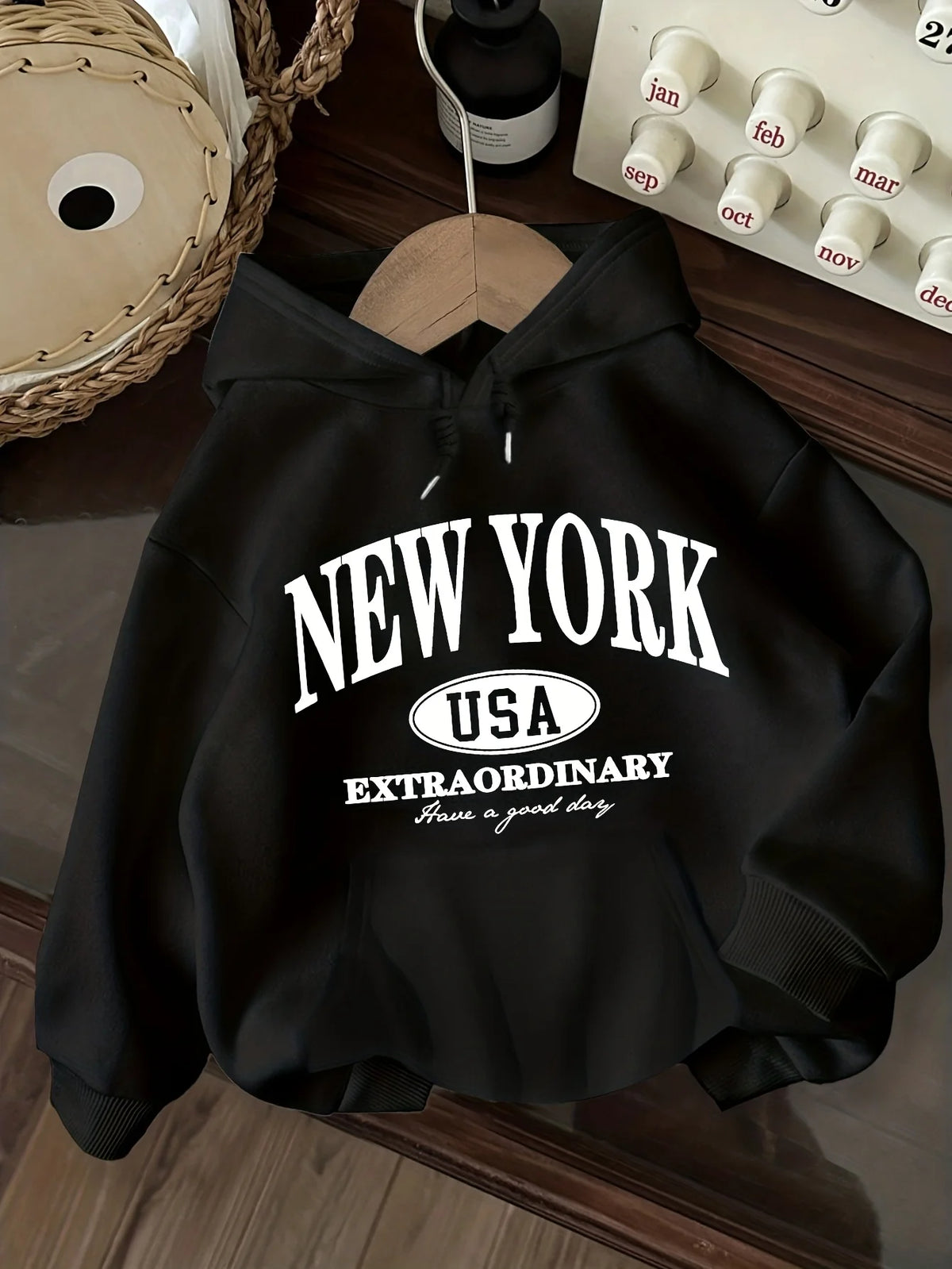 SUDADERA LILO FLEECE CON ESTAMPADO