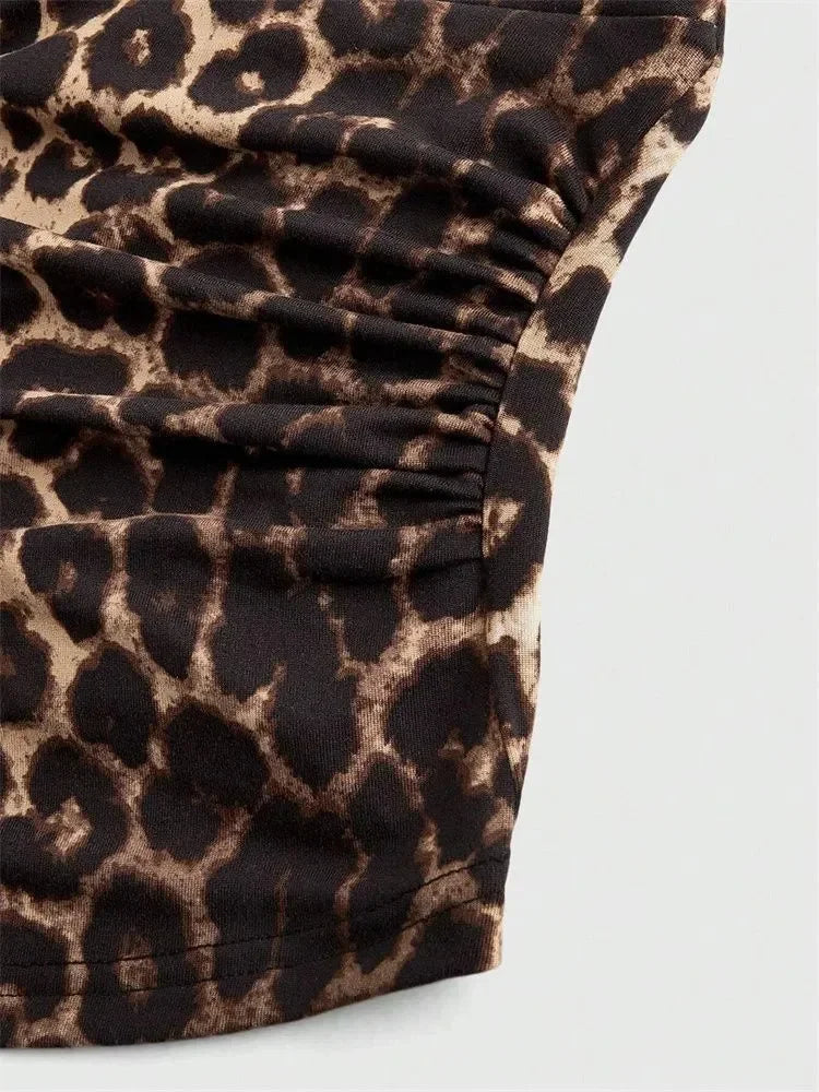 TOP CORTO ZURI LEOPARDO