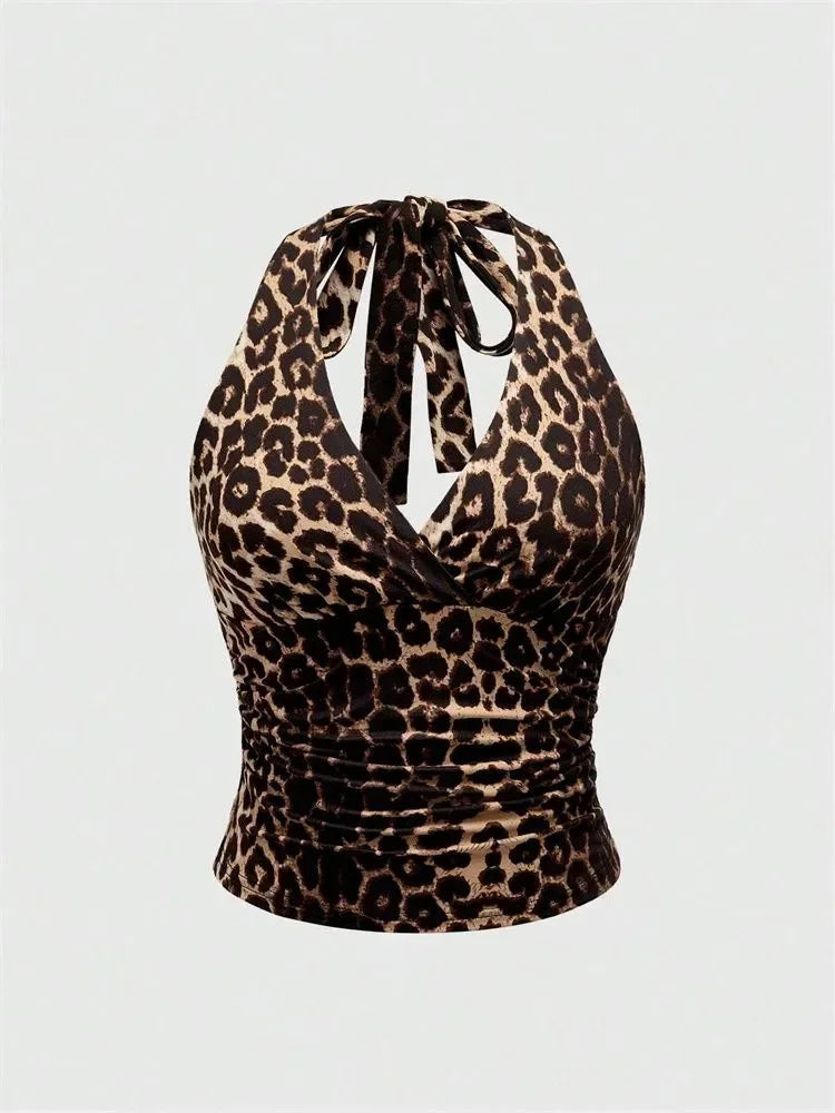 TOP CORTO ZURI LEOPARDO