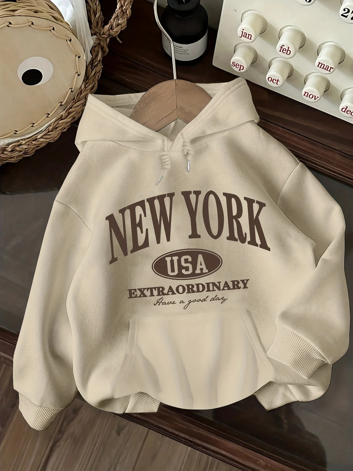SUDADERA LILO FLEECE CON ESTAMPADO