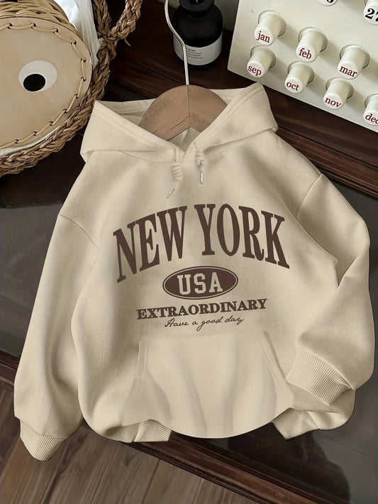 SUDADERA LILO FLEECE CON ESTAMPADO