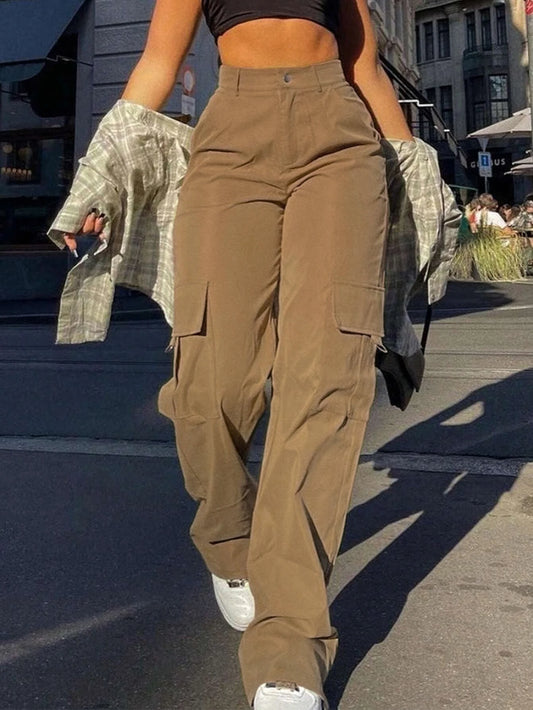 PANTALÓN CARGO ZOE DE TIRO ALTO