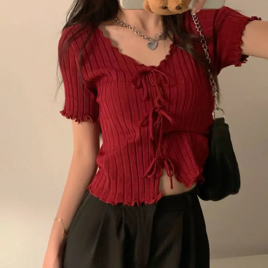 TOP MAYA CON ESCOTE EN V