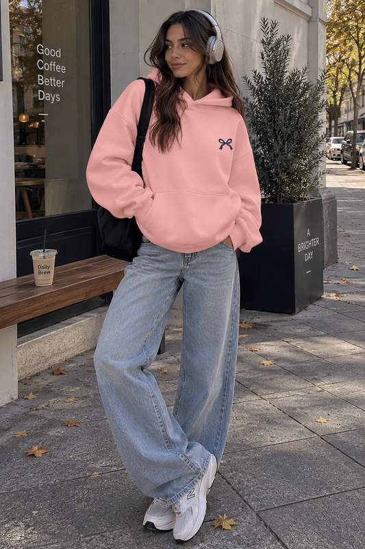 SUDADERA ARIA CON ESTAMPADO en color Rosa — Noembre