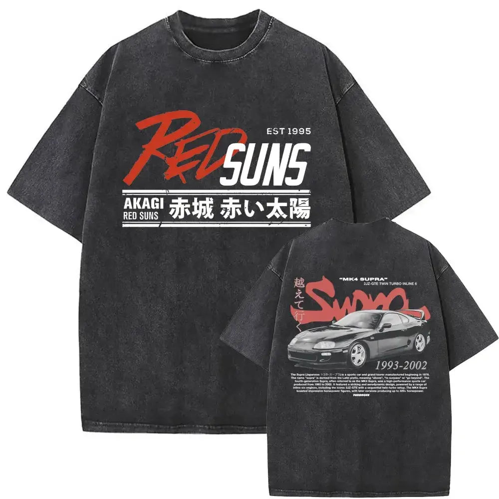 Retro Graphic – Camiseta Vintage Oversize en color Q05893-Negro — Noembre