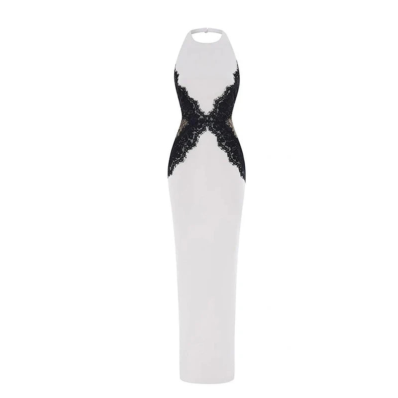 VESTIDO MAXI ELARA CON ENCAJE