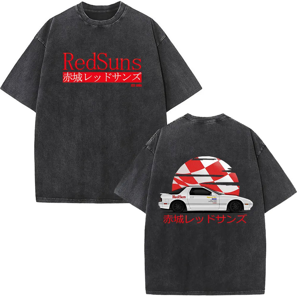 Retro Graphic – Camiseta Vintage Oversize en color Q05164-Q05165-Negro — Noembre