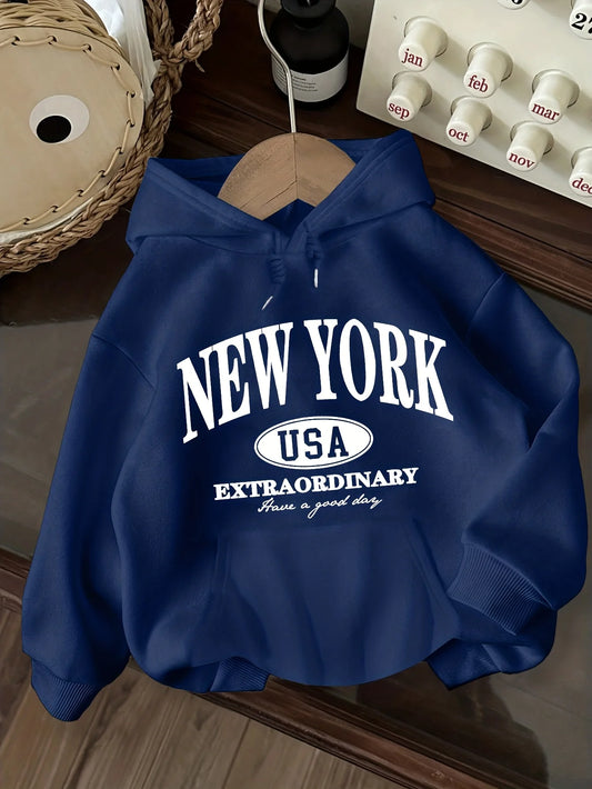 SUDADERA LILO FLEECE CON ESTAMPADO