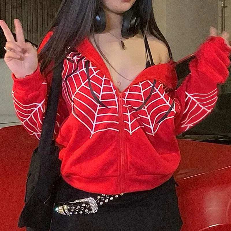 SUDADERA KIRA Y2K ANIMAL PRINT