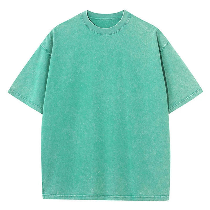 CAMISETA NOLA VINTAGE EFECTO LAVADO en color Negro — Noembre