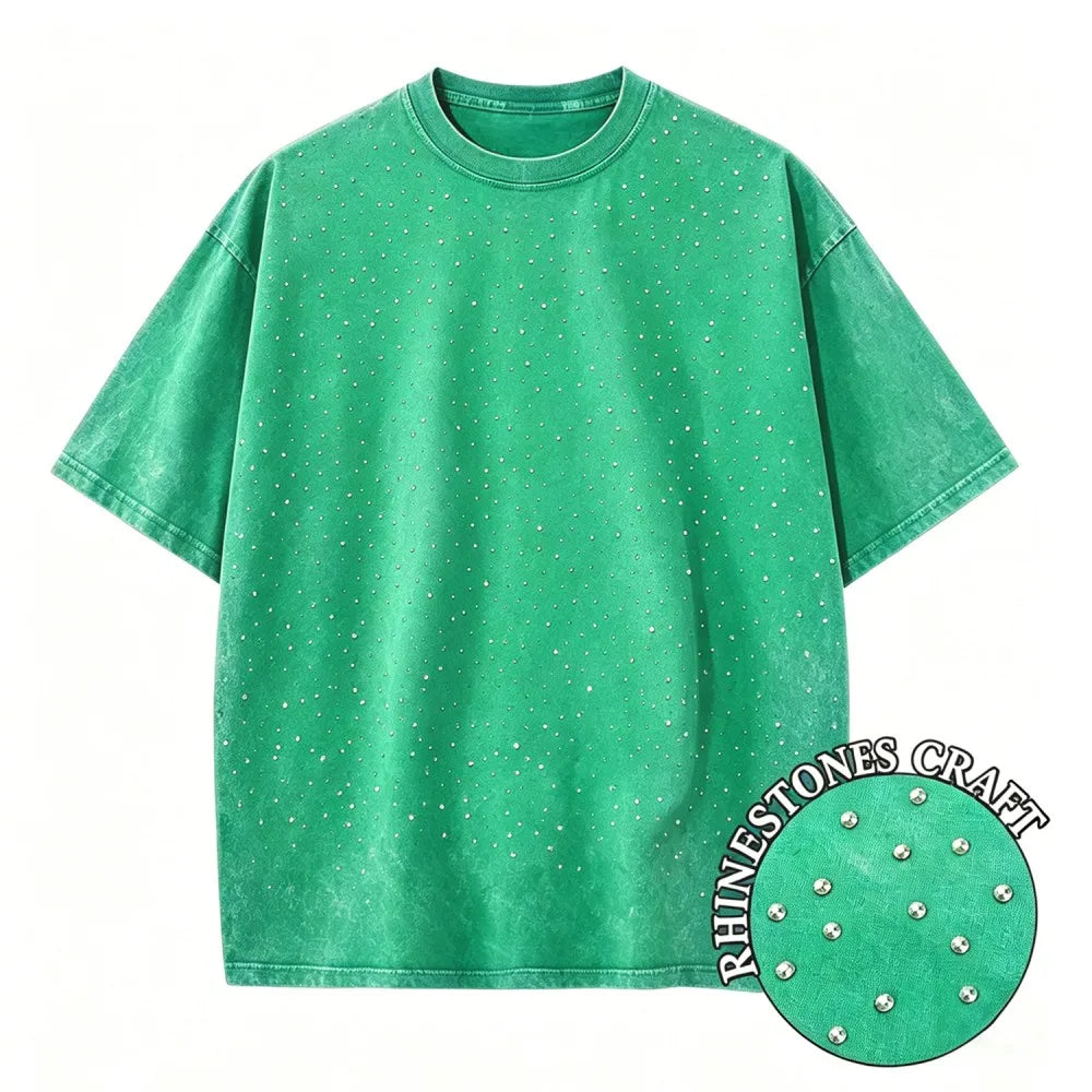 CAMISETA NOLA VINTAGE EFECTO LAVADO en color Morado — Noembre