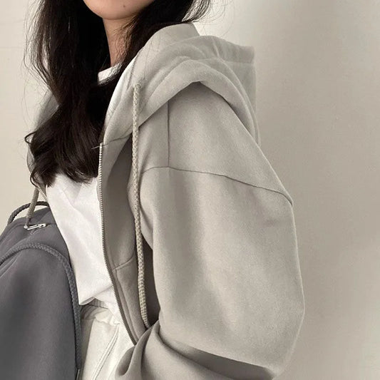 SUDADERA CORTA LYRA CON CREMALLERA