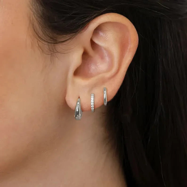SET DE PENDIENTES DE ARO KAIA DORADOS
